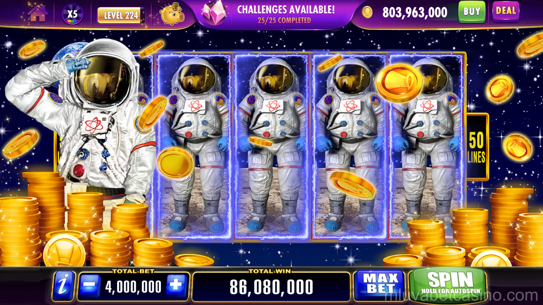 Interface de depósito do Luva Bet Casino